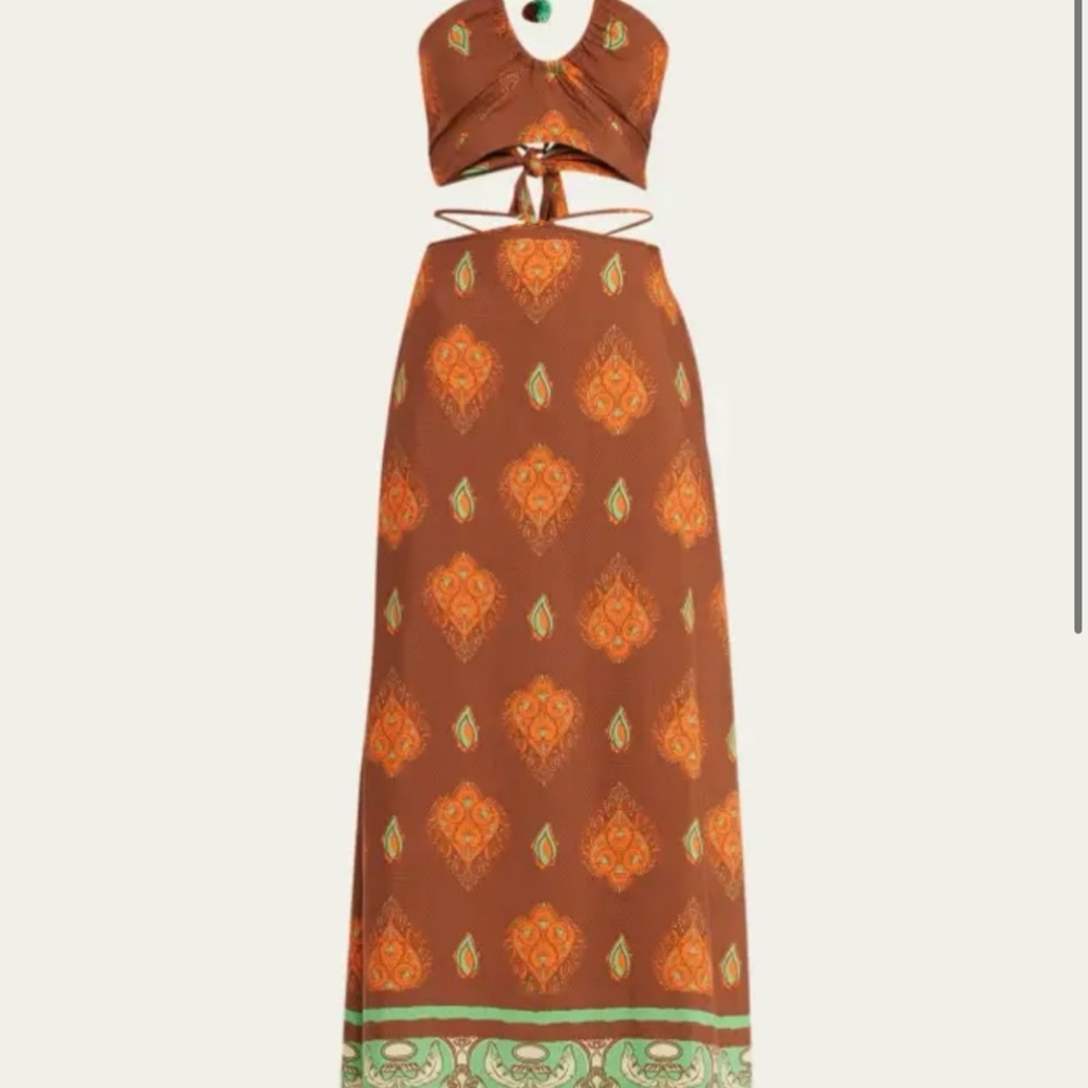 Johanna Ortiz silk 2 piece skirt set